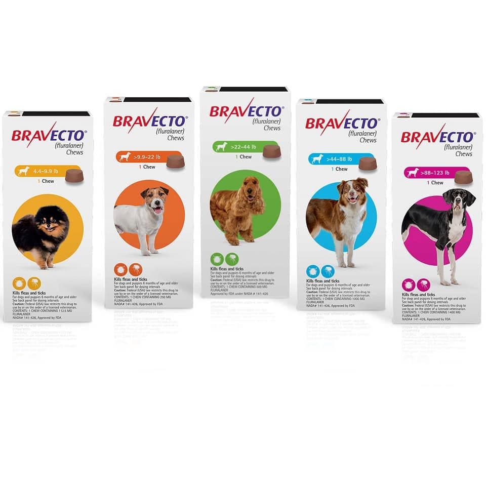 Bravecto chews for every size of dog